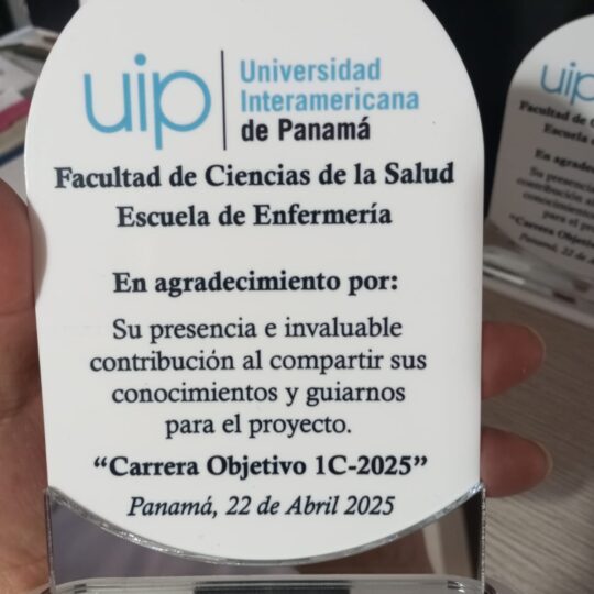 Reconocimiento de Acrilico 6x4"