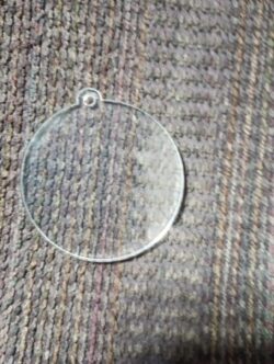 Acrilico circular para llavero de 2" de Diametro - Image 2