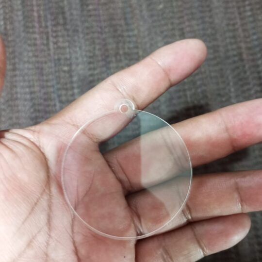 Acrilico circular para llavero de 2" de Diametro