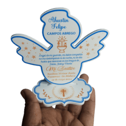 Recordatorio de Bautizo en Forma de Angelito